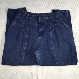 Hush Puppies Jeans Vintage High Rise Pleated Seams in Blocks Size 18 Plus Size